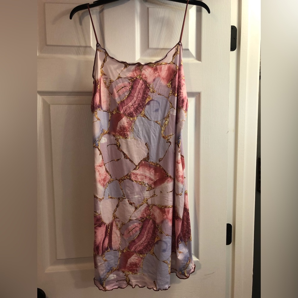 Wdirara dress.  Lettuce trip spaghetti strap body con dress.  Size xl.